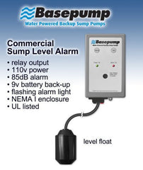 water operated sump pump alarm