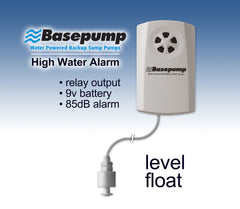 water powered backup sump pump alarm